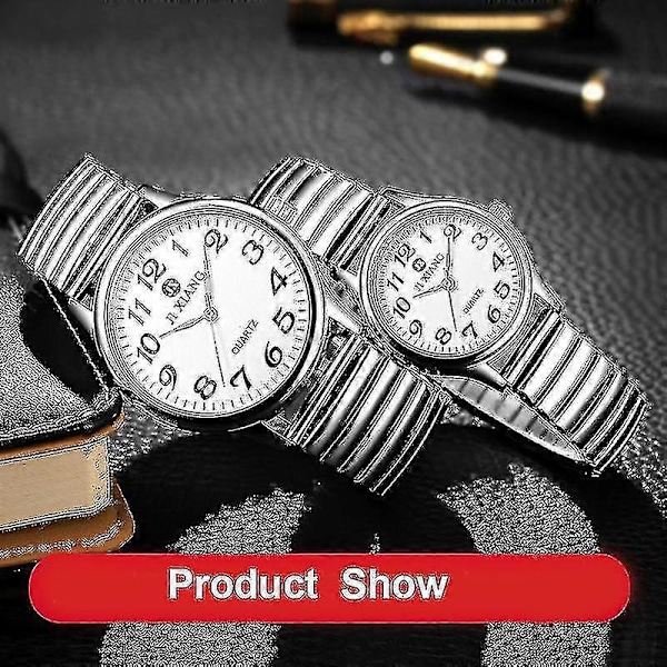 12 14 16 18 20mm Stretch Expansion Rostfritt Stål Klockarmband Infällbart Armband Metall Elastisk Klockrem Tillbehör Armband-Guld Silver Silver 20mm