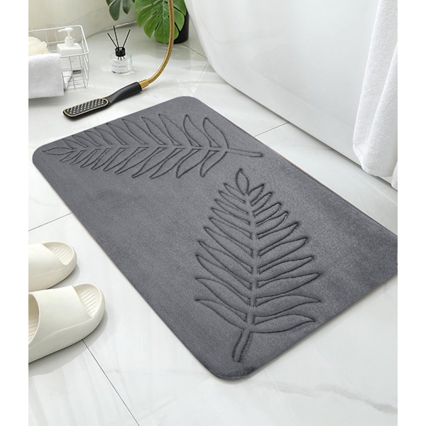 Sklisikker badematte, 40 x 60 cm Sklisikker badematte, myk absorberende matte med sklisikring og verktøy, memory foam
