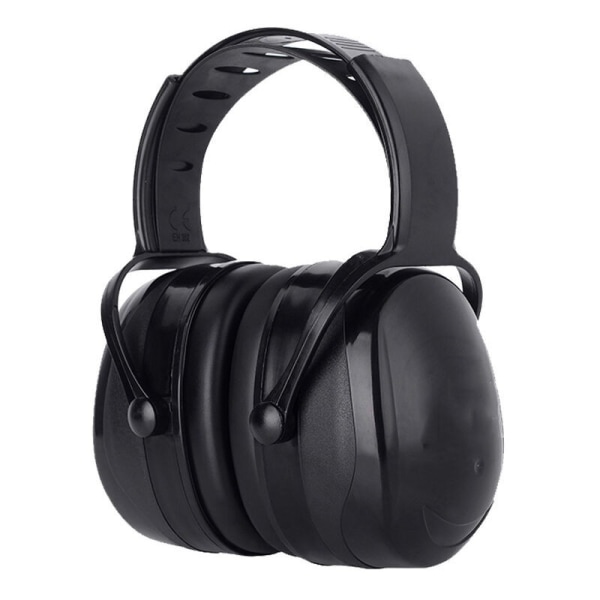 Komfortable justerbare støjreducerende hovedtelefoner til voksne, med 38dB SNR-dæmpning, til høje eller stressende miljøer - sort