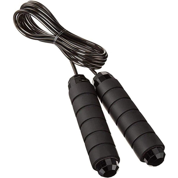 Skipping Rope Tangle-Free with Ball Bearings Rapid Speed Jump Rope Cable and 6” Memory Foam Handles Ideal for Aerobic Exercise Like Speed