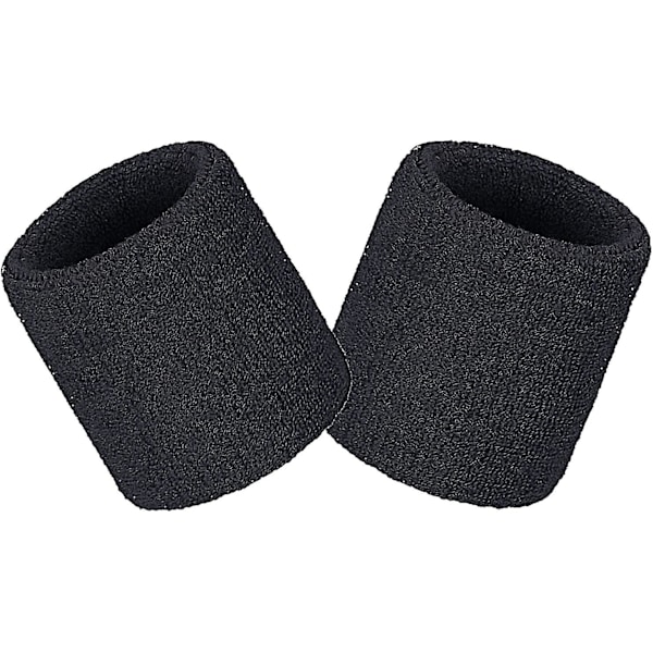 Handledsskydd svettband handled män kvinnor 2 st sport svettband för gym sport tennis löpning träning basketboll fukttransporterande (storlek: 3,15 x 3,15