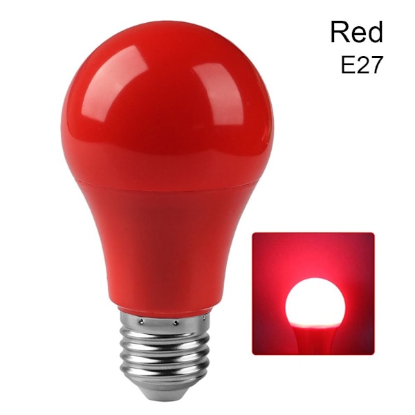 LED-pære A60 Rød E27 Red Red E27-E27