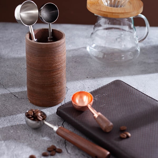 2 stk. Kaffe måleske Kaffe målekop SORT_xx Black