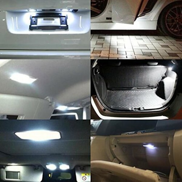 50 stk. Super Hvide T10 Wedge 5-smd 5050 LED lamper W5w 2825 158 192 168 194