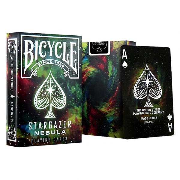 Sykkelstjerne Toppkortpoker Air Galaxy Galaxy Deck Pokerstørrelse Magisk kortspill Magic & 124; Kortspill (grønt)