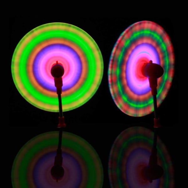 3 stk. LED Vindmølle Spinner Lys Op Hjul Flashing Vind Spinners Glødende