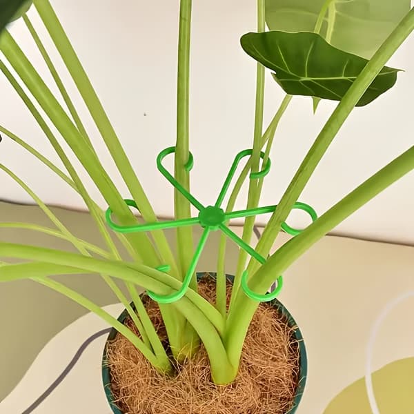 4st Växt Anti-tipp Stödstänger Gröna Växtfixerare Vikbara Hydroponiska Blomstöd 4pcs