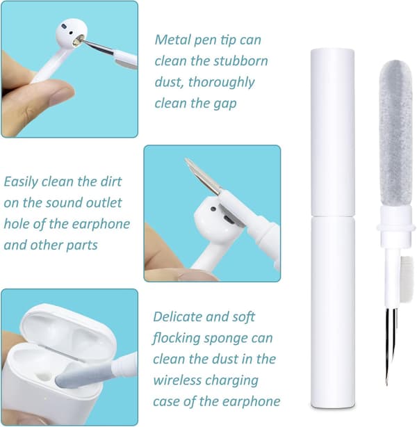 2022 New Keyboard Cleaning Kit Soft Brush 5 in 1 Multifunctional Computer Cleaning Tool Kit with Keycap Puller