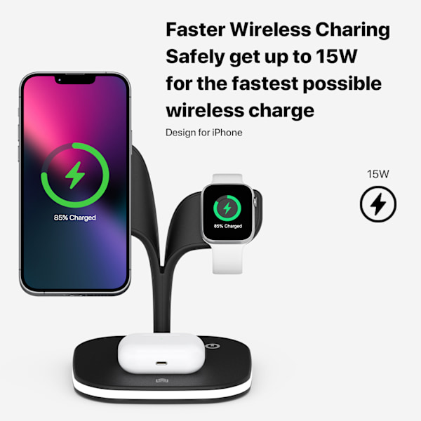 Kompatibel med iPhone Magnetisk 5-i-1 Trådløs Lader_xx