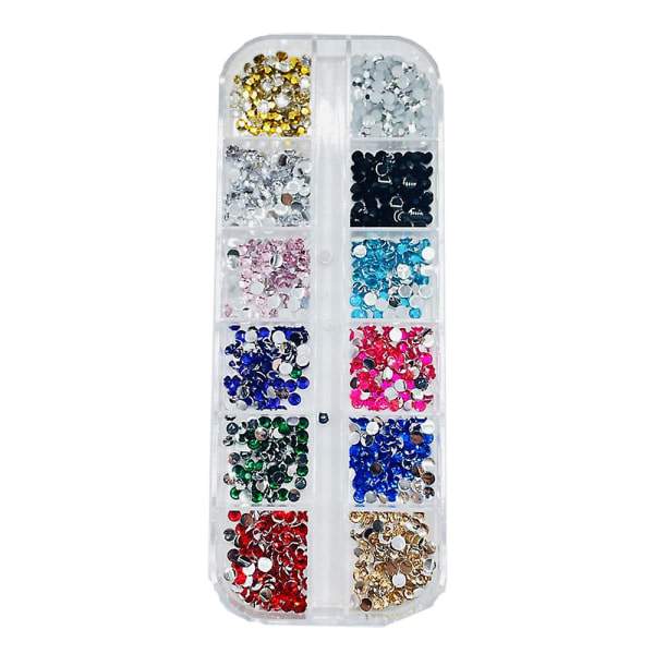 Neglekunst Rhinestones Farverige Rhinestones til Negle Design Rhinestones (Style 5)