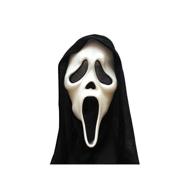 Scream Maske Maskerade Halloween LICENSERET Sort one size Black