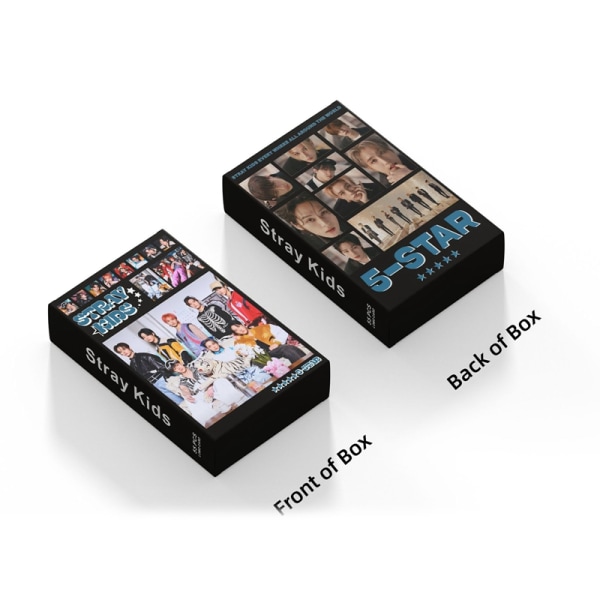 55 Stray Kids -albumin muistovalokuvakorttia