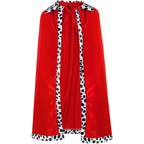 Halloween Party Cosplay Kung Kostym för Barn Kappa Robe Crown Scepter Set Kläder Presenter 80cm