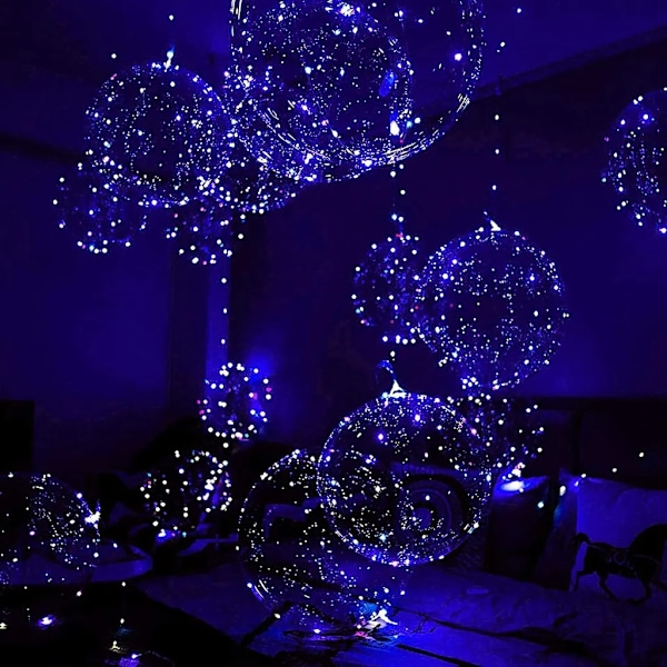 stk Balloner, Lysende Balloner, LED Balloner med Pind, Farverige LED Balloner, Helium LED Balloner, Farverige LED Lys
