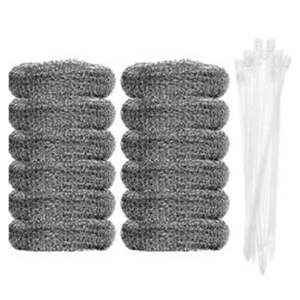 20 stk. fnugfilter vaskemaskine fnugfilter fælde vaskenet vaskemaskine slangefilter med 20 stk. kabelbindere - WELLNGS 12 pcs
