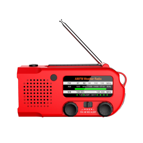 Solenergiradio, Nödhandvevradio, Solenergi SOS-larm Nödficklampa