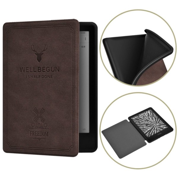 6 tommers E-Reader Smart Case DP75SDI Deksel KAFFE Coffee