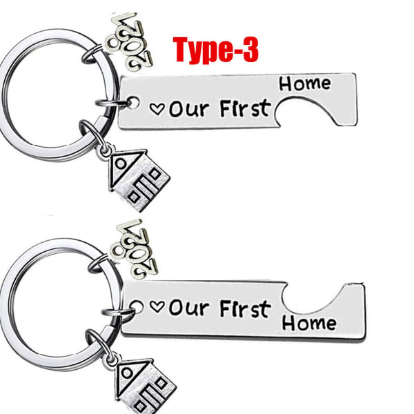 1 Yhdistä ensimmäinen kodin avaimenperä 2022 kodinlämmittelylahja uudelle asunnonomistajalle talon avaimenperälle, liikkuva avaimenperä