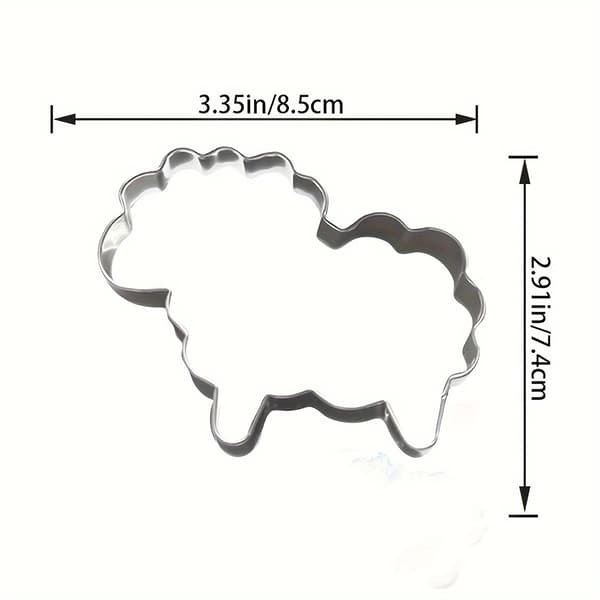 Cookie Cutter i rustfritt stål med sau-form for DIY-baking