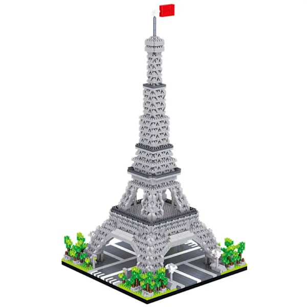 Eiffel-tårnet Byggeklodser Sæt - Uddannelsesmæssigt Verdensarkitektur Legetøjsgave til Ferier