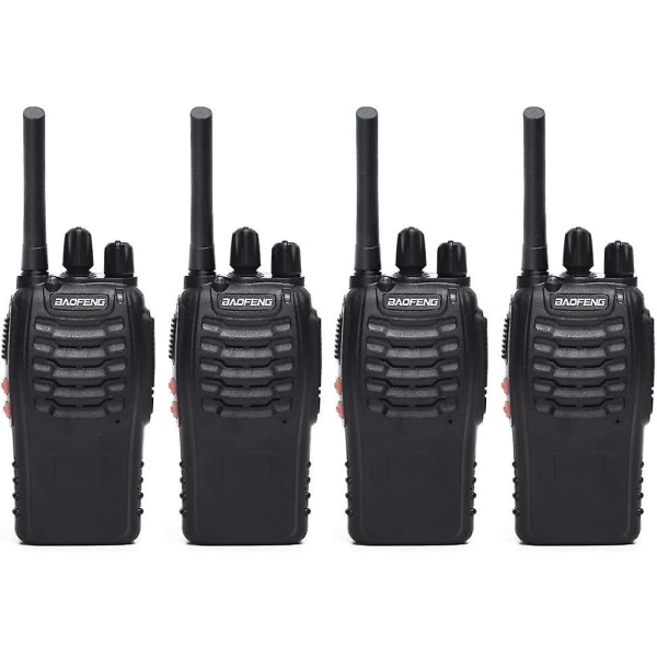 Baofeng Bf-888s(bf-88a) Frs Radio Walkie Talkie 0.5w 16-kanavainen Kaksipuolinen Radio Kuulokkeella, Led-taskulampulla, Usb-laturi 4 Pakkaus