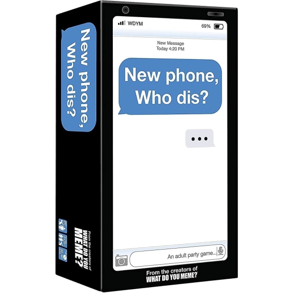 HVA MINNER DU? Ny telefon, hvem er det? - Festspillet for 100 % frakoblet tekstmeldinger - Kortspill for voksne