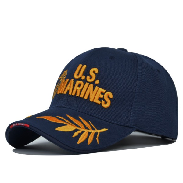 Us Marines Embroidery Baseball - lippis Ulkobaseball - cap Casual Peaked Cap UV-suojattu cap Ce4183NavyBlue Ce4183NavyBlue Adjustable