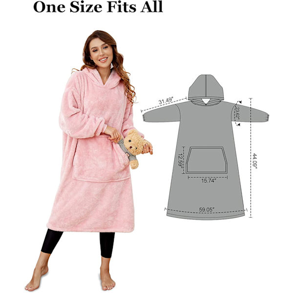 Hoodie filt tröja för kvinnor och män
