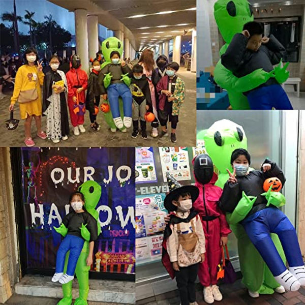 Nabila puhallettava alien-asu lapsille, Halloweeniin, Cosplayhin, hieno asu