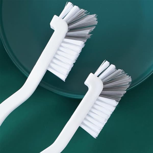 3-pack Diskborstar Set Multifunktionell Diskbänksskrubber Rengöringsborste Vit