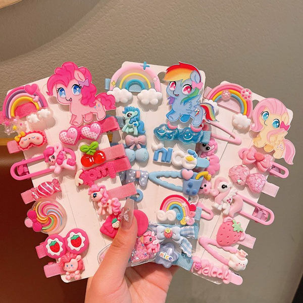 Blomsterhårklemmer Sæt - Søde Blomstertilbehør til Piger Biky 14-piece Set