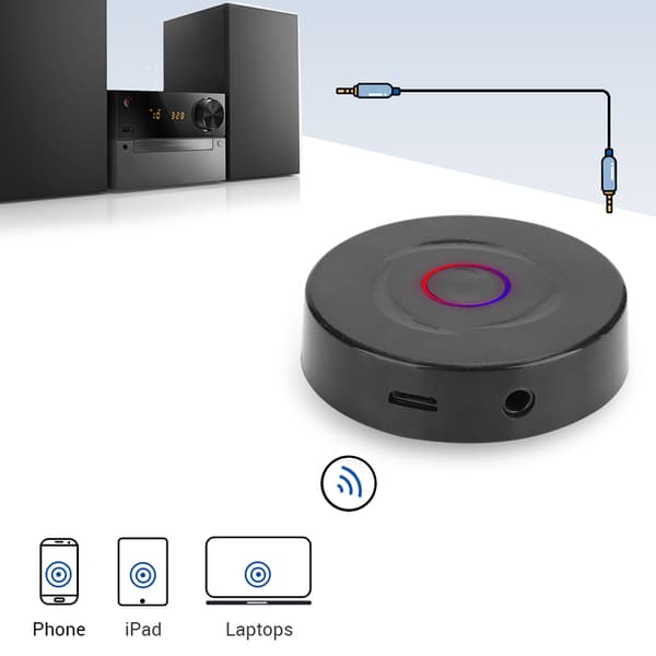 2-i-1 Bluetooth 5.0 Trådløs Audio Transmitter Receiver 10M Transceiver til Computere