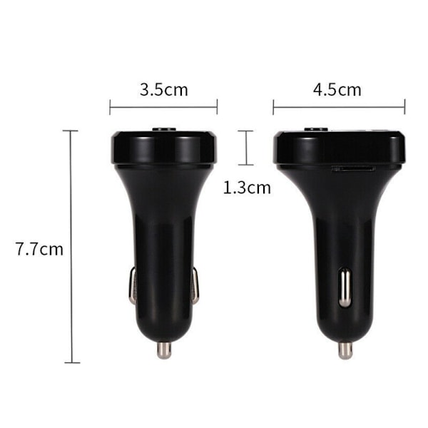 Bluetooth Bil FM MP3-spiller USB-lader