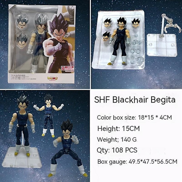Shf Dragon Ball Super Animefigurer 16cm Son Goku Ultra Instinct Actionfigur Gohan Vegeta Figur Pvc Samlarföremål Leksaker Present Db C C no box