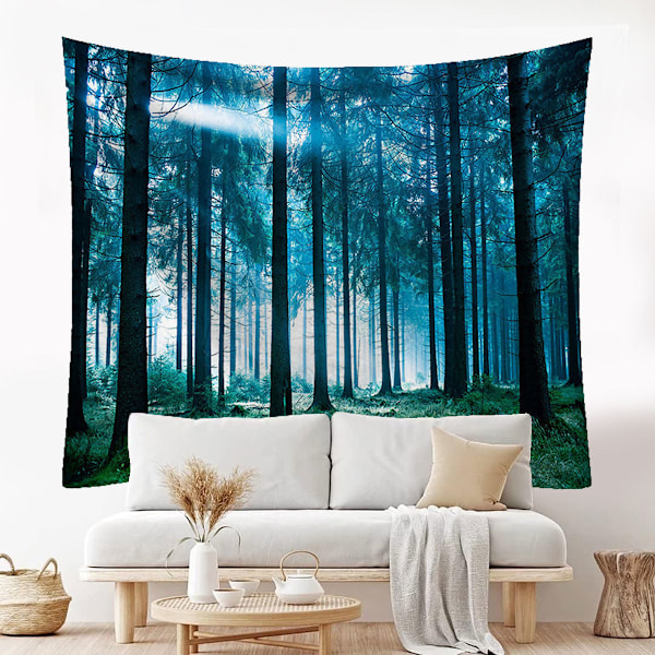 Naturväv Misty Tree Tapestry Djungelbäck Psykedelisk