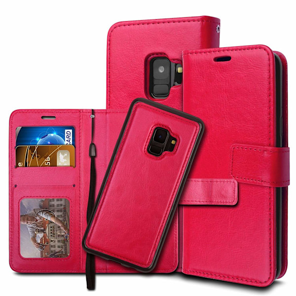 Samsung S9 - Etui / Magnet Shell 2 i 1 - Rosa Pink Pink