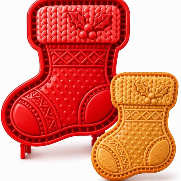 Jule Mini Paiformer - Gjenbrukbare Pregede Håndlagde Bakeformer Elk