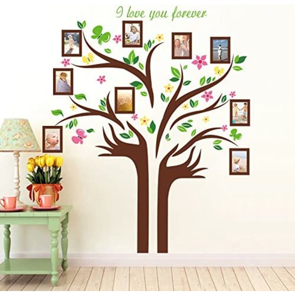 57"x68" Giant Brown Family Photo Tree Huge Hand