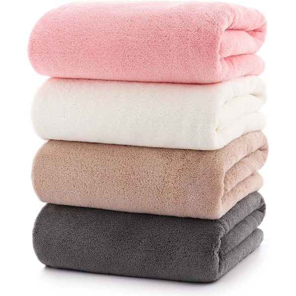 Towels 4-Piece Soft Microfiber Bath Towel Set Incredibly Absorbent Lightweight