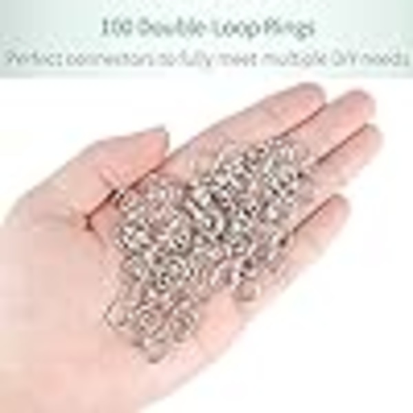 100 kpl 10 mm Mini Split Jump Ring - Kaksoislenkit, Pienet Metallirengasliittimet