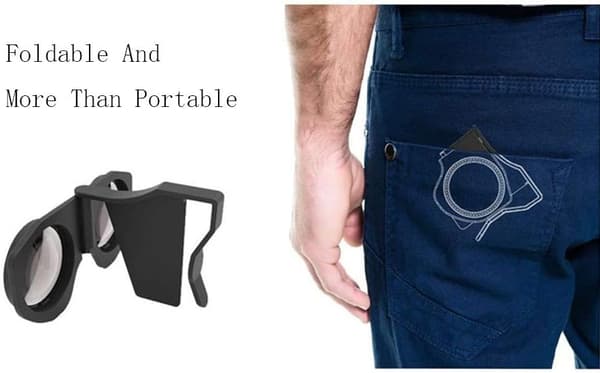 2 stk. sorte foldbare VR-briller boks storm virtual reality magic mirror_xx