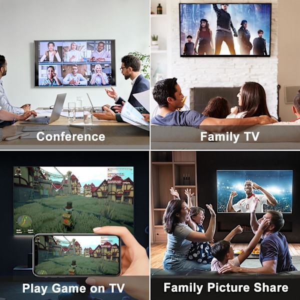 Lightning Digital AV -sovitin iPhone iPad HDMI -sovitin TV:seen HDMI-kaapeliliitin 1080P Synkronoitu näyttö TV/HDTV/Monitori/Projektori Yhteensopiva_xx