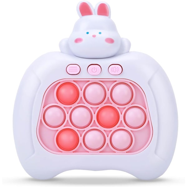 Snabbt tryck bubbelspel, uppgraderade handhållna pop-ljus upp pro-spel leksaker, elektroniskt snabbt tryckspel, fidget sensoriska leksaker för 6 7 8 9 år gamla flickor