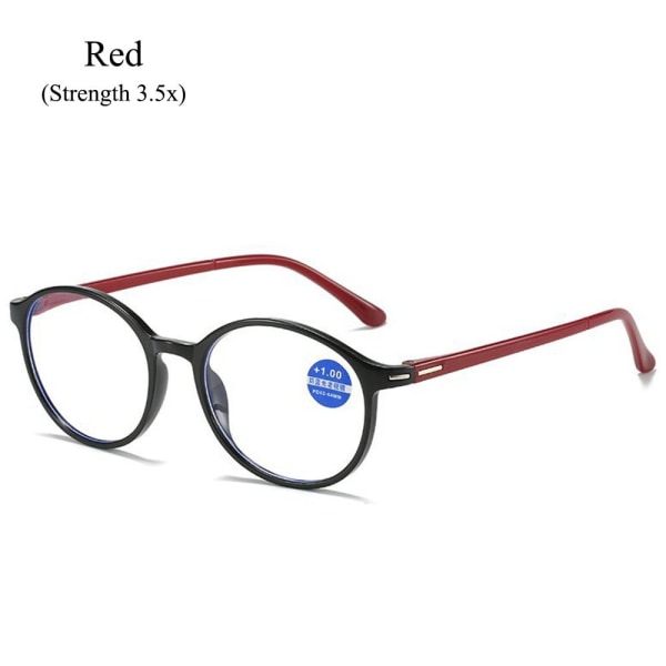 Lesebriller Presbyopia Briller RØD STYRKE 3,5X Rød Strength 3.5x-Strength 3.5x Red