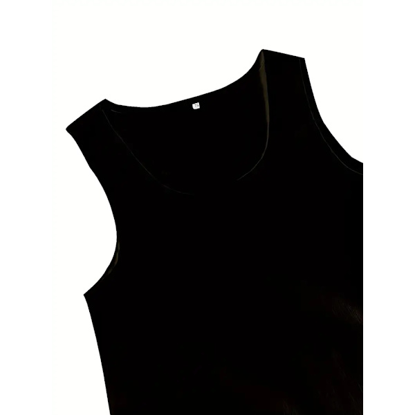 Solid Matchende Todelt Sæt, Afslappet Ærmeløs Tanktop & Løse Bukser Outfits, Kvinders Tøj