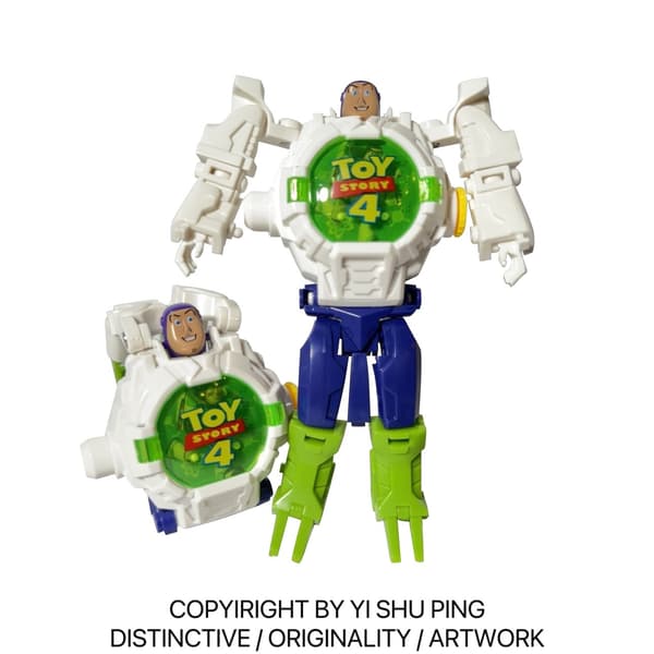Buzz Lightyear opplyst projektor barneleke Batman