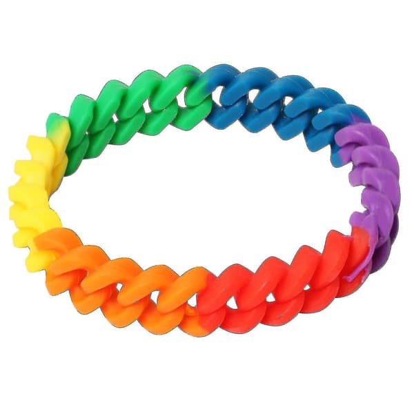 Trixes Regnbågsflätat Armband{AZC}