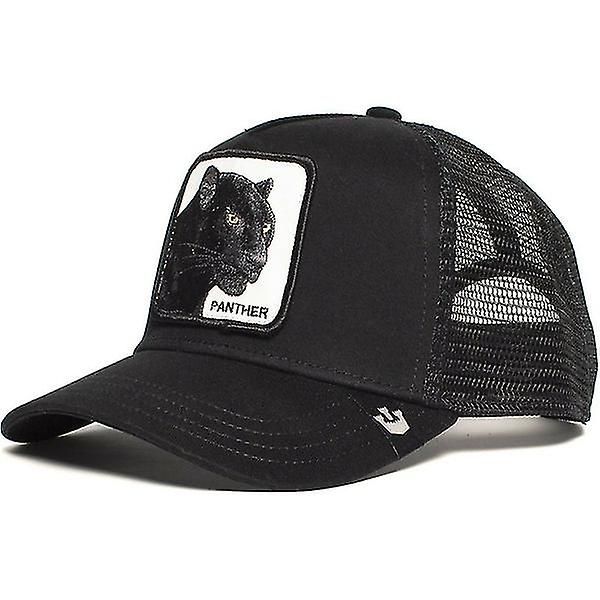 Svart panter dyremønster mesh caps baseball caps trucker caps 1 stk