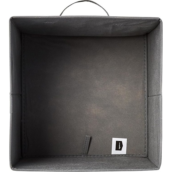 Amazon Basics kokoontaitettavat kangaskorit säilytyskuutiot kahvoilla, tukevat, harmaat, 33 x 33 x 33 cm, 3 kpl
