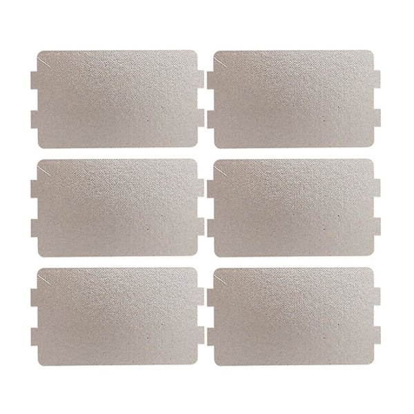 6 stk. Mikrobølgeovnspladeafdækninger Mikrobølgeovnsdele Ovn Bølgelederafdækning Mikrobølgeovn Crisp SheetC 11.6X6.5CM